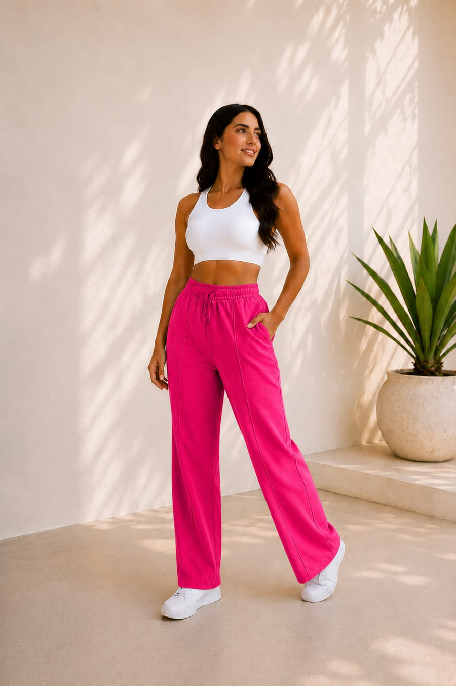 Jogger Bota Recta Dama | Comodidad y Estilo en 19 Colores — FUCSIA