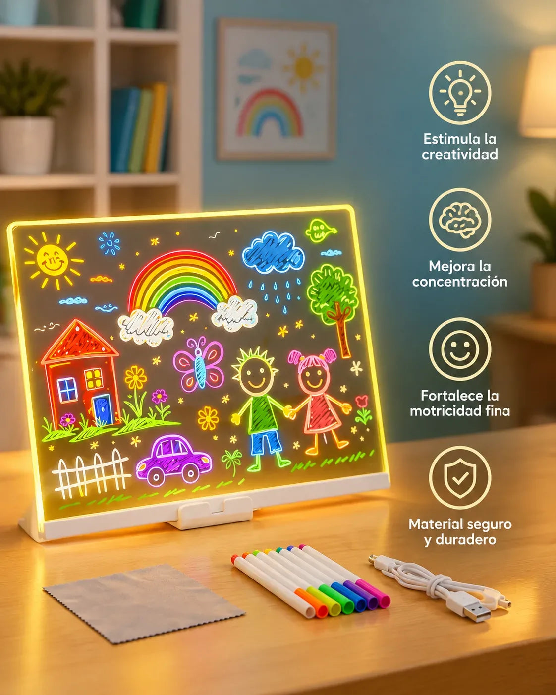 Tablero Kids Luz Led